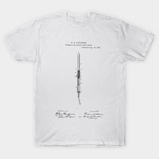 Terminal for Electric Light Cable Vintage Patent Hand Drawing T-Shirt